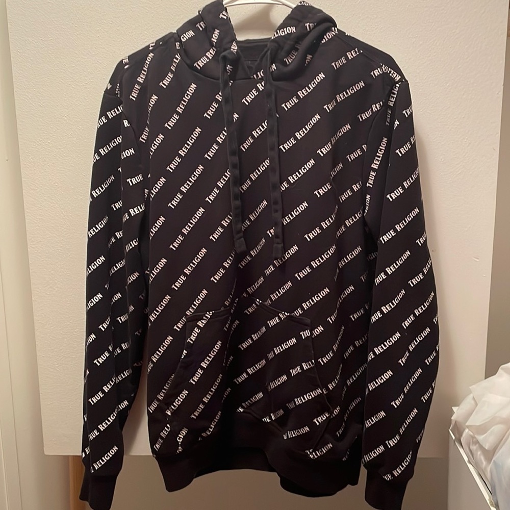Black & White True Religion Hoodie
